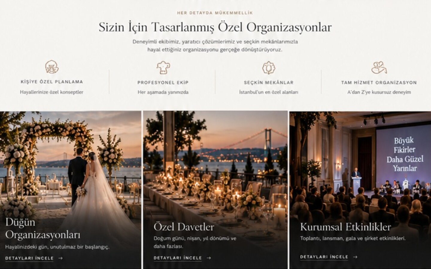 Çırağan organizasyonlar sayfası