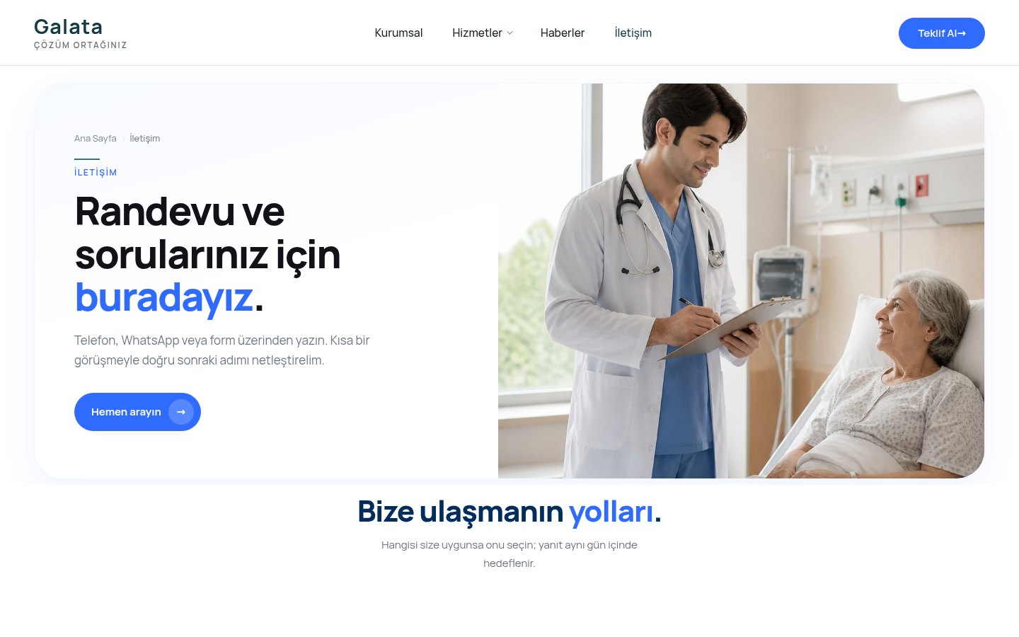 Galata - İletişim